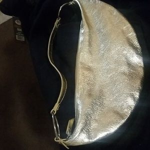 TANO NEW YORK METALLIC GOLD SMALL BAG